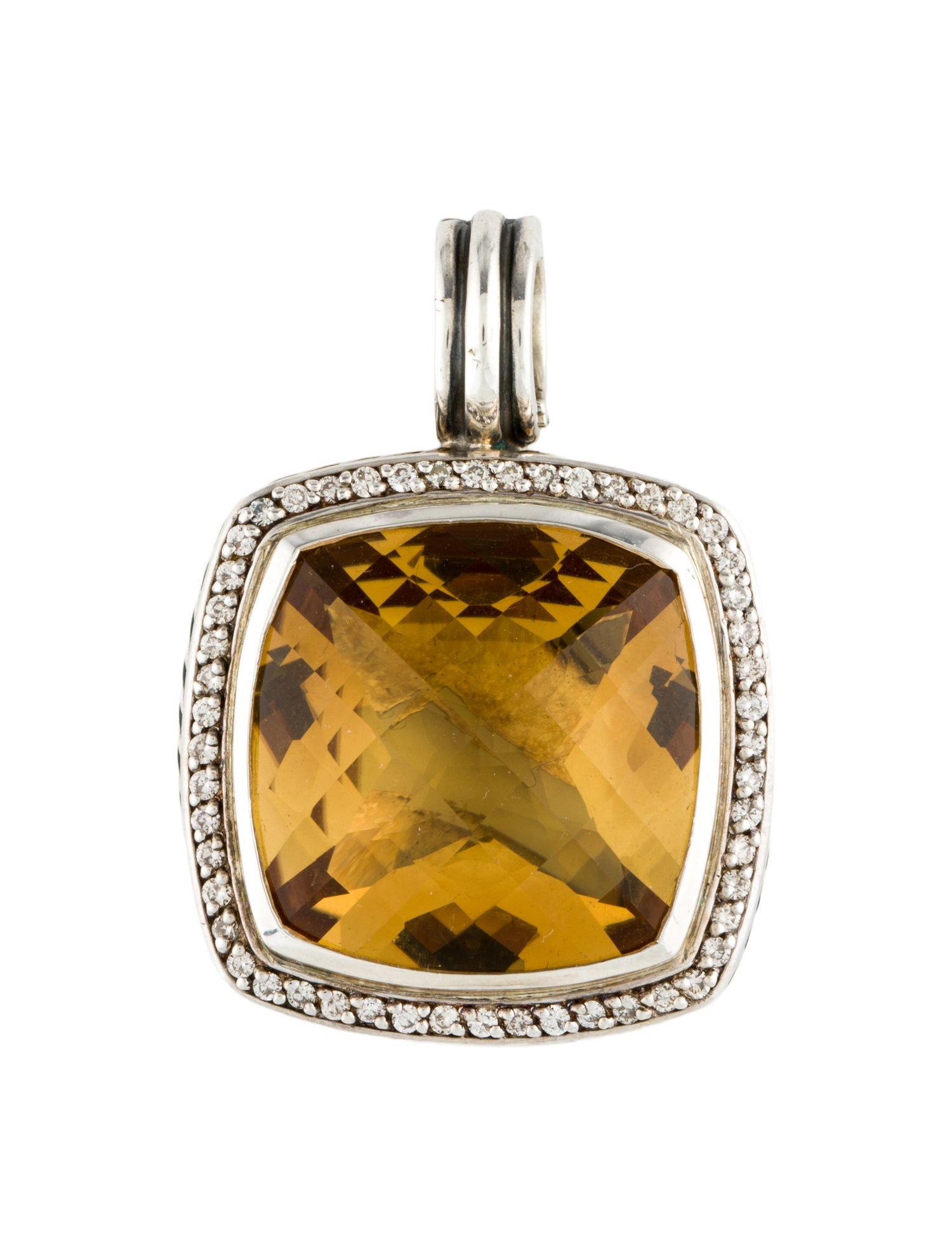 David Yurman Citrine & Diamond Albion Pendant